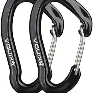 XINDA Carabiner Clips - 16kN Small Wire Carabiners for Camping,Hiking, Heavy Duty Caribeaners for Hammocks,Swings,Dog Leashes