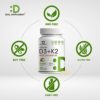 Vitamin D3 10,000 IU + K2 MK7 200 mcg, Infused with Virgin Coconut Oil, 180 Softgels, Double Strength Vitamin D & K, Promotes Heart, Bone & Teeth Health - Very Easy to Swallow - Image 3