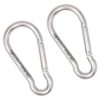 SHONAN.SYSTEMS 5.5 Inch Large Carabiner Clips- 2 Pack Heavy Duty Stainless Steel Spring Snap Hooks Carabiners for Outdoor Camping, Swing, Hammock, Hiking and More, 600 lbs Capacity - Image 6