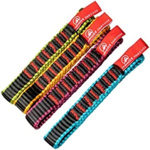 JOTOUCH 12cm Quickdraw Runner,22KN/4850 Nylon Climbing Sling Runner,Nylon Webbing Apply to Rock Climbing, Mountaineering, Hiking, Downhill, Emergency Equipment, etc