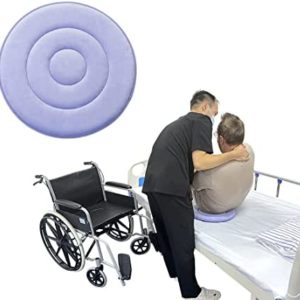 Ehucon Swivel Seat Cushion 360 Degree Rotating Seat Cushion Light Weight Portable Pivot Disc Pad for Elderly, Pregnant Woman, Swivel Car Seat. Easy Turning from Bed to Wheelchair or Chair