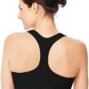 Wireless Racerback Moisture-Wicking Stretch Sports Bra with Compression Support - Image 2