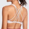 CRZ YOGA Women's Strappy Sports Bra - Criss Cross Back Padded Low Impact Sexy Cute Workout Yoga Bra - Image 4