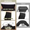 MOREFEEL High Waisted Biker Shorts for Women - 5'' Tummy Control Butt Lifting Gym Workout Athletic Shorts Black Yoga Pants - Image 4
