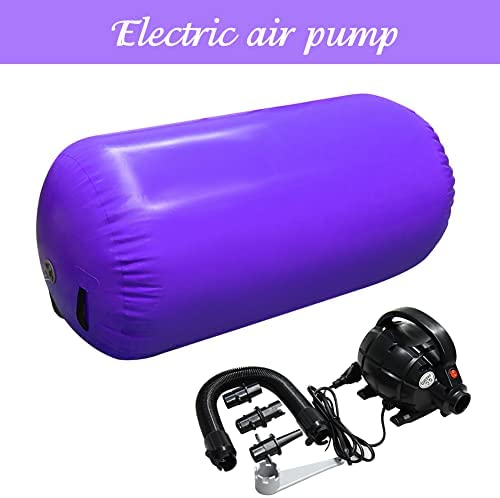 GBVUGY Air Tumbling Mat Tumble Track With Electric Pump,Inflatable Gymnastics Barrel Roller for Home Use,Gym Training,Cheer leading,Yoga - Image 2