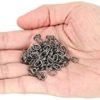 100Pcs Split Rings Stainless Steel Fishing Oval Split Rings Swivel Snap Carp Fishing Tackle Chain Connector 5 Sizes - Image 4