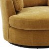 GoDoco 42" W Swivel Accent Barrel Chair Wide Chair Body with 3 Pillows for Living Room or Bedroom Hotel Lounge Club Round Chair Modern Sofa (Mustard-42) - Image 7