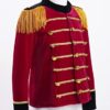 TiaoBug Kids Girls Boys Drum Major Costume Marching Band Uniform Tassel Red Circus Ringmaster Jacket Halloween Costumes - Image 3