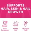 Collagen Gummies for Women and Men with Biotin Zinc Vitamin C and E - Anti Aging, Hair Growth, Skin Care & Strong Nails Protein Collagen Supplements - Non-GMO, Gluten Free - 60 Collagen Gummy Vitamins - Image 2