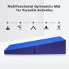 GYMAX Incline Gymnastic Mat, 60”x30”x14” Folding and Non-Folding Tumbling Cheese Wedge Mat for Gymnastic, Martial, Cheerleading, Dance Yoga Stretch Training Practice, Kids Girls Adult - Image 5