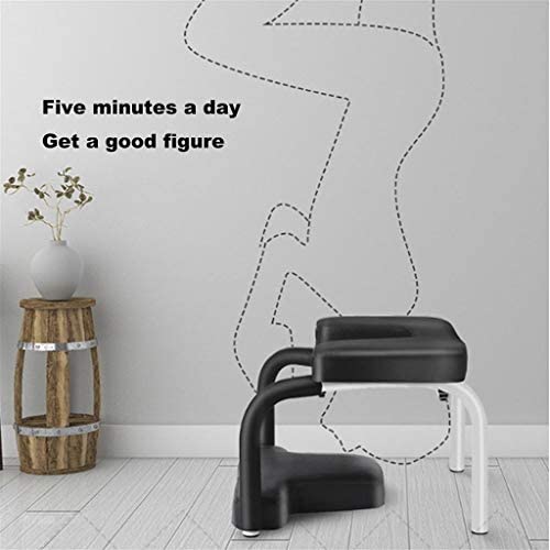 Priority Culture Inversion Bench Yoga Headstand Bench Handstand Machine Can Support 440 Lbs Treat Low Back Pain Inversion Chair (Color : Black, Size : 504836cm) - Image 2