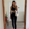 MOREFEEL Leggings with Pockets for Women, High Waisted Tummy Control Workout Black Hip Lift Yoga Pants Activewear - Image 2