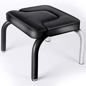 Priority Culture Inversion Bench Yoga Headstand Bench Handstand Machine Can Support 440 Lbs Treat Low Back Pain Inversion Chair (Color : Black, Size : 504836cm)