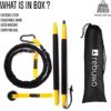 Rebuwo Trainer Basic Kit Fitness Band/Rip Stick Gymstick Gym Stick Fitness Tool Rope, Rip Trainer Resistance Cord, Cardio Exercise, Rip Stick, Rip Trainer Kit, Rip Strength Trainer - Image 2