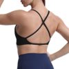 Aoxjox Women's Workout Sports Bras Fitness Backless Padded Sienna Low Impact Bra Yoga Crop Tank Top - Image 3