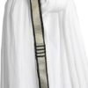 HECASA 12M Yoga Swing Silk Fabric Aerial Yoga Hammock Kit w/Daisy Chain O-Ring White 13.12 Yards - Image 5