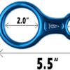 ayamaya 30KN Screwgate Locking Climbing Carabiners & Figure 8 Descender,Outdoor D-Ring Hook Rappel Device for Rappelling Belaying Rock Climbing - Image 7