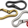 CRAFTMEMORE 2pcs 2 Inches Carabiner Spring Snap Hook Paracord Camping Keychain Accessories Push Gate Spring Clips HR8 - Image 3