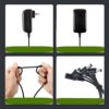 Dysead 9V 1A AC Adapter for Guitar Effect Pedal 3 Way Daisy Chain Power Supply Cable - Image 4