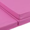 BBBuy 6' x 2' Tri-Fold Folding Exercise Gym Mat Thick Foam for Gymnastics Panel Aerobics Yoga Martial Arts MMA Stretching Core Workouts w/Carrying Han - Image 6