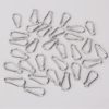 80PCS Small Carabiner Caribeaner Clip Bulk 1.89" Spring Snap Hook Key Chain Clip Aluminum Batch D Ring Carabiners for Backpacking Camping, Hiking, Traveling, Silver - Image 5