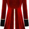 Moily Women's Velvet Victorian Steampunk Tailcoat Ringmaster Circus Show Blazer Jacket Party Wear - Image 2