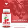 Tart Cherry Gummies – Raw Vegan Cherry Extract Gummy Alternative to Tart Cherry Capsules, Juice, Pills - Advanced Uric Acid Cleanse, Powerful Antioxidant w/ Joint Support - 60 Veggie Gummies - Image 2