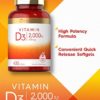 Vitamin D3 2000 IU Softgels | 400 Count | Non-GMO, Gluten Free Formula | 50 mcg | Vitamin D Supplement | by Carlyle - Image 3