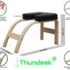 THUNDESK Yoga Inversion Bench Headstand Prop Upside Down Chair for Balance Training Core Strength Building Backbends Yoga Asana Practice Chair - Image 4
