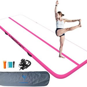 BAX ASTRONAVE Gymnastics Mat Tumbling Mat 10ft/ 13ft/ 16ft Gym Mat Tumbling Mats For Gymnastics For Home With Electric Air Pump For Training/Cheerleading/Yoga/Water Fun