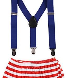 Baby Boys 1st 2nd Birthday Cake Smash Clothes Diaper Bow Tie Suspender 3PCS Outfit Set for Photography Party