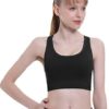 Sports Bras for Women Padded High Impact Seamless Criss Cross Back Workout Tops Gym Activewear Bra - Image 8