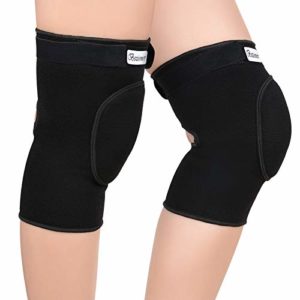 Bezioner Knee Pads Volleyball,Thick Sponge Anti-Slip,Dance Knee Pads for Women Yoga Basketball Football Youth Girls Black L