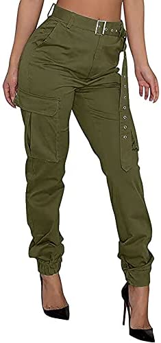 4X Yoga Pants Plus Size Women Cargo Pants Casual High Waist Jogger Pants Loose Outdoor Twill Trousers Comfy Pants