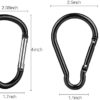 Carabiner Caribeaner Clip,Extra Large 4" Aluminum Carabeaner Keychain Hook,Spring Snap Key Chain Clip - Image 3