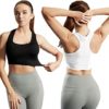 AMRIY Racerback Sports Bras for Women Medium Support Padded Bra Seamless Women's Sports Wireless Bra - Image 3