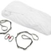 HECASA 12M Yoga Swing Silk Fabric Aerial Yoga Hammock Kit w/Daisy Chain O-Ring White 13.12 Yards - Image 7