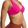 Aoxjox Women's Workout Sports Bras Fitness Backless Padded Satara Low Impact Bra Yoga Crop Tank Top - Image 2