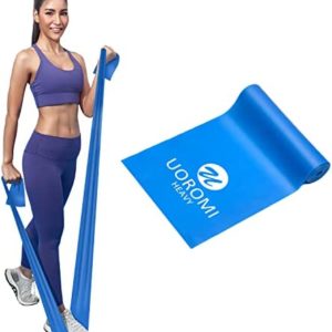 Resistance Bands, UOROMI 2.0M/6.5ft Skin-Friendly Exercise Bands for Women or Men, Long Resistance Band for Pilates, Yoga, Stretching, Physiotherapy Recovery Fitness Band