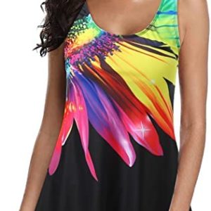 Swimming Suits for Women 2 Piece Plus Size String Bathing Suits Women High Waisted Criss Cross Floral 2 Piece Halter
