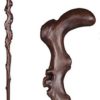 MUUL-WHCH Wood Cane with Supportive Curved Handle, Exquisite Carving Walking Canes, Handmade Carved Sticks, Ebony Crutch Stick Gift for Men and Women - Image 3