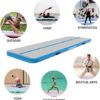 CHAMPIONPLUS Inflatable Air Tumbling Mat Gymnastics Tumble Track 4/8 inches Thickness Air Mats for Home Use/Training/Cheerleading/Water Yoga 10ft 13ft 16ft 20ft with Electric Air Pump - Image 6