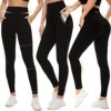 Leggings with Pockets for Women - Buttery Soft Non See Through Yoga Pants High Waist Tummy Control Workout Athletic Pants - Image 5