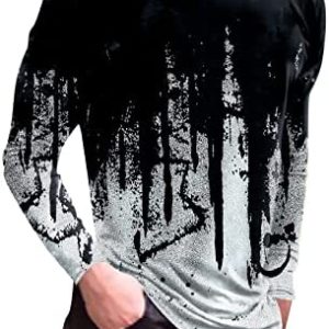 Mens Fashion Tie Dye Muscle Workout T-Shirt Summer Casual Gym Bodybuilding Active Short Sleeve Crewneck Tee Top