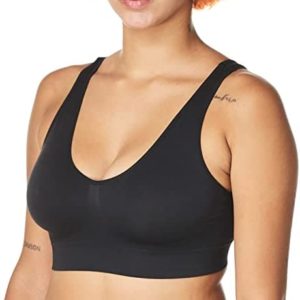 Hanes Womens Wireless Bra, Full-Coverage Pullover Stretch-Knit Bra, Smoothing T-Shirt Bra