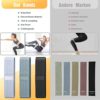 Exercise Workout Bands Resistance Bands with 3 Resistance Levels 3 Colors, Non-Slip Women Fitness Band for Squat Glute Hip Training - Image 4