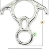 Mr.Safe Rescue Figure 8 Descender - Stainless Steel Belay Device w/Bent-Ears 50 kN - Image 2
