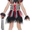 Snailify Girl's Evil Clown Costume Halloween Playful Horror Cosplay Dress - Image 6