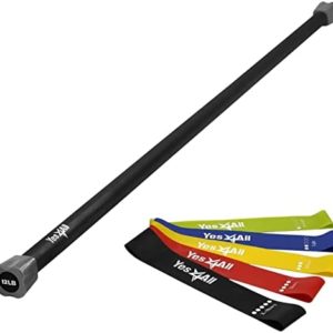 Weighted Workout Bar - 12lb + Resistance Loop Bands