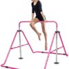 RELIANCER Expandable Gymnastics Bars Junior Training Bar Adjustable Height Gymnastic Horizontal Bars Children Folding Training Monkey Bars Child Gym Climbing Tower Kip Balance Bar for Kids Gymnasts - Image 8